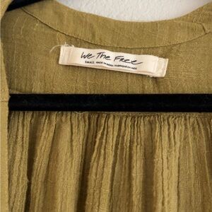 We The Free Olive Green Blouse